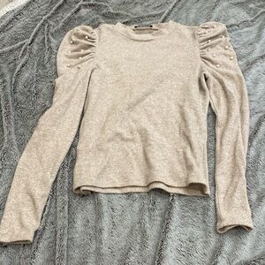 Pearl detail sweater from Zara